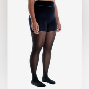 Sheertex | NWT Shaping Semi-Sheer Rip Resist Tights Black Small
